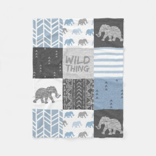 Couverture Polaire Wild Thing - Blue Elephant