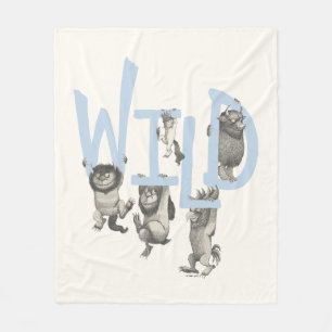 Couverture Polaire WILD Wild Things et Max - Bleu