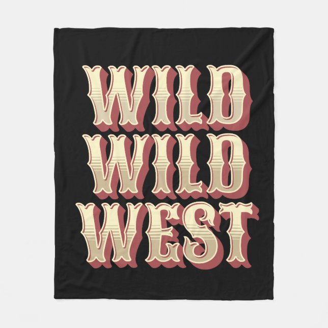 Couverture Polaire Wild Wild West (Devant)