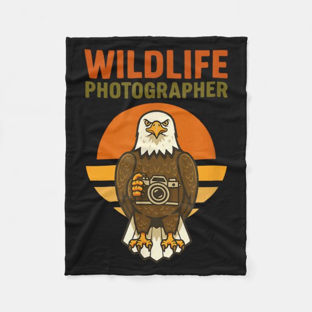 Couverture Polaire Wildlife Photographer Bald Eagle Bird Photography  (Devant)