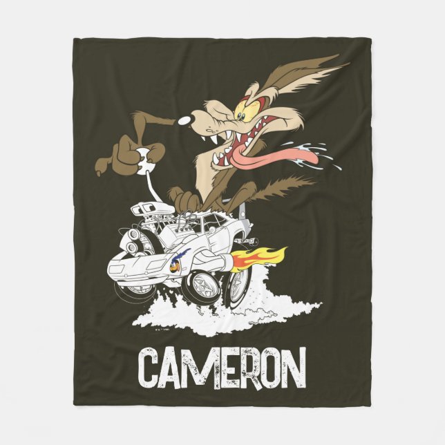 Couverture Polaire WILE E. COYOTE™ Conducteur Fou (Devant)