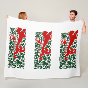 Couverture Polaire Will Bradley Heraldic Lion