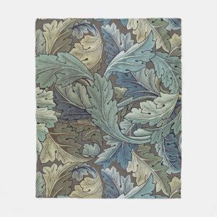 Couverture Polaire William Morris Acanthus Sage Fleur Floral Botaniqu