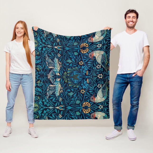 Couverture Polaire William Morris Birds (En situation)