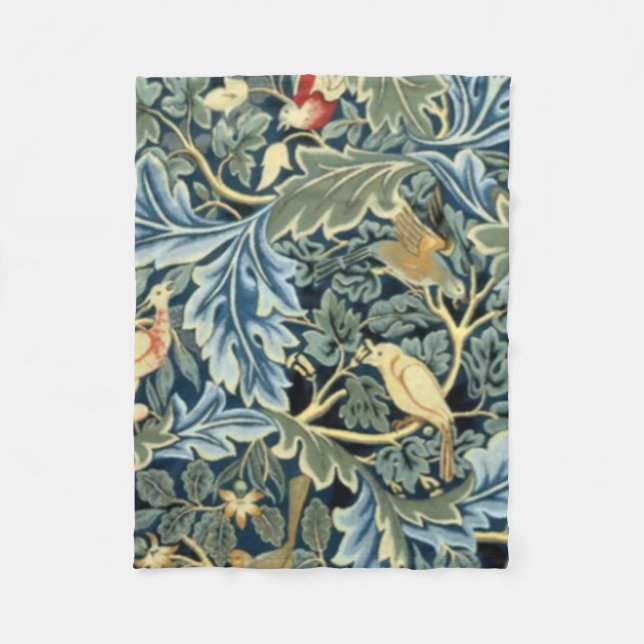 Couverture Polaire William Morris Birds et Acanthus (Devant)