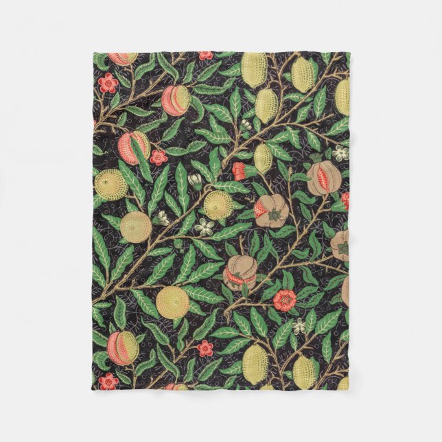 Couverture Polaire William Morris Fruit motif Vintage (Devant)