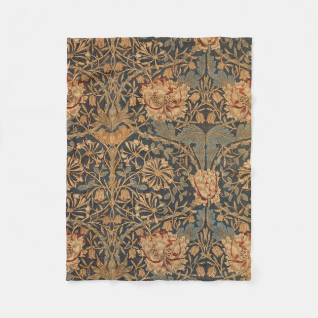 Couverture Polaire William Morris Honeysuckle Rich Wallpaper (Devant)