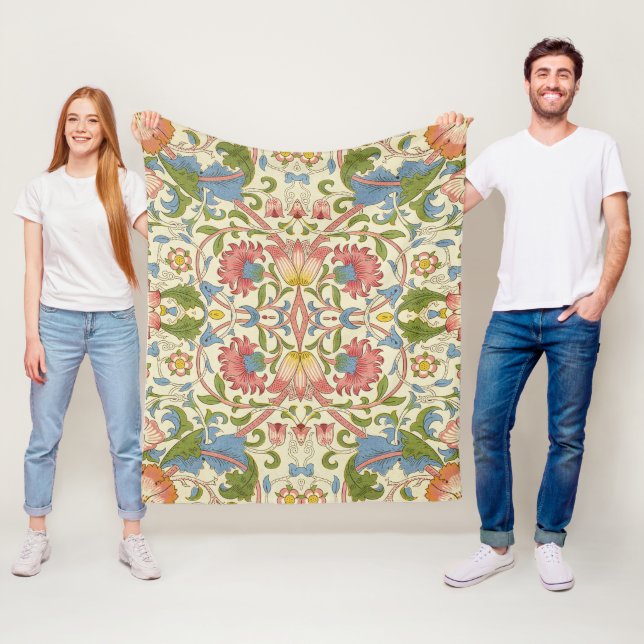 Couverture Polaire William Morris Loddon Blossom Floral Patterns (En situation)