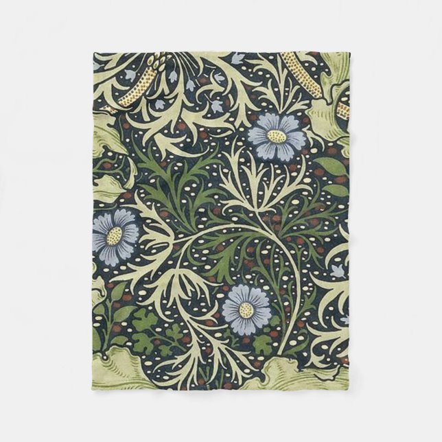 Couverture Polaire William Morris Motif d'algues (Devant)