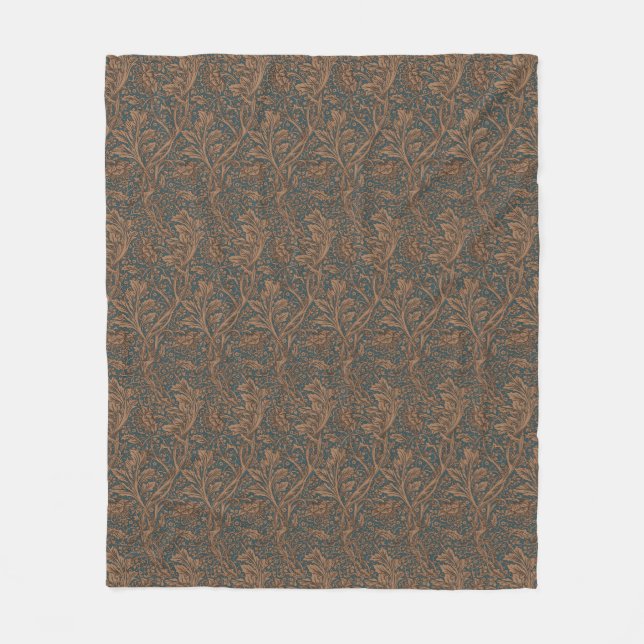 Couverture Polaire William Morris Motif Floral Classique Arcadie (Devant)