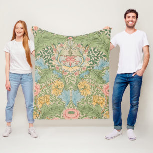 Couverture Polaire William Morris Myrtle Fleur Floral Botanique