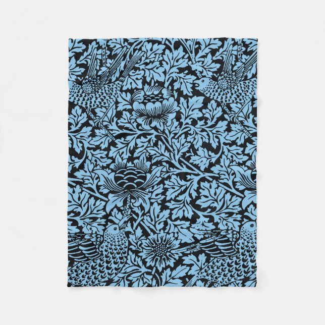 Couverture Polaire William Morris Particularités Florales Anénome d'o (Devant)