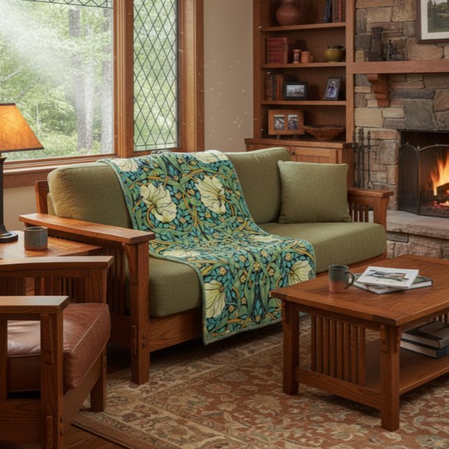 Couverture Polaire William Morris Pimpernel Style de mission (Créateur téléchargé)