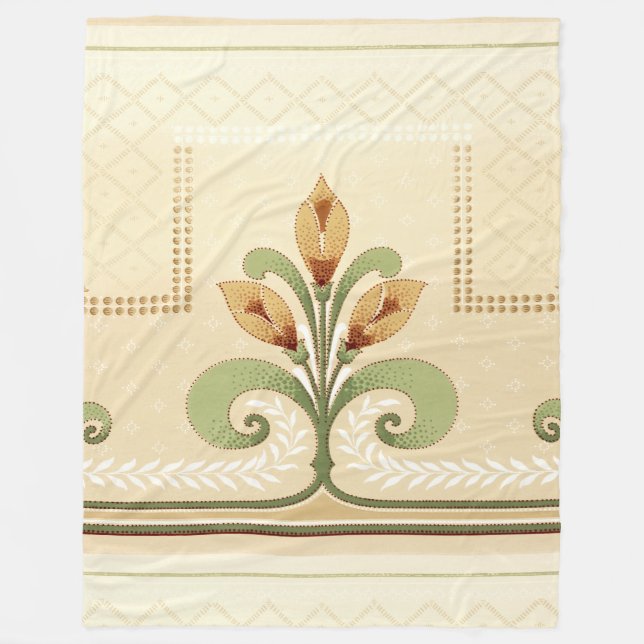 Couverture Polaire William Morris Row of Lilies (Devant)