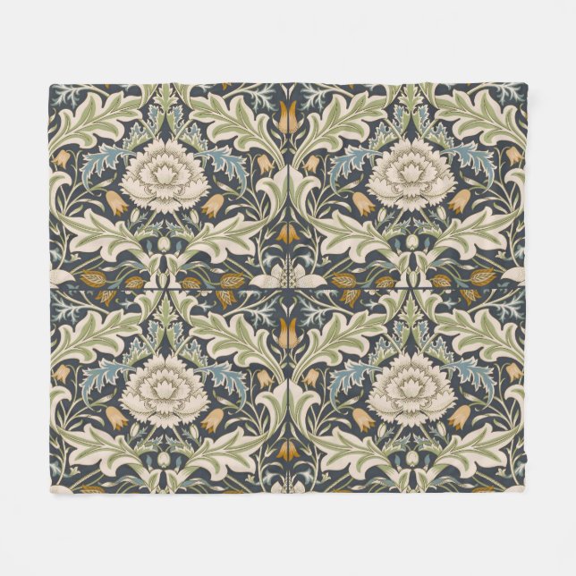 Couverture Polaire William Morris Severn Motif floral classique (Devant (Horizontal))