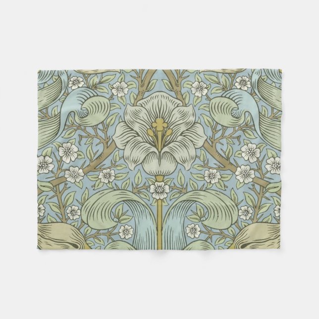 Couverture Polaire William Morris Spring Thicket : Floral antique (Devant (Horizontal))