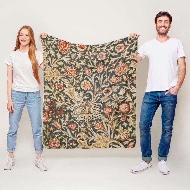 Couverture Polaire William Morris Trent Garden Flower Classic Botanic (En situation)
