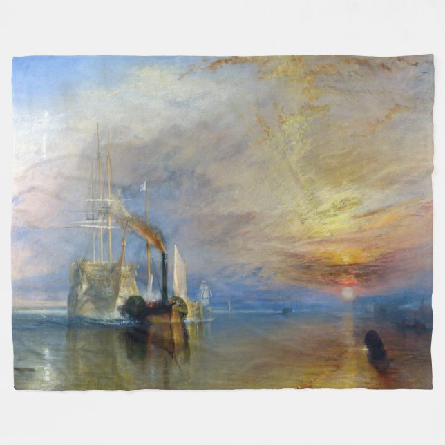 Couverture Polaire William Turner - Le Temeraire de combat (Devant (Horizontal))