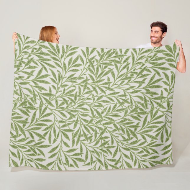 Couverture Polaire Willow Motif, William Morris (En situation)