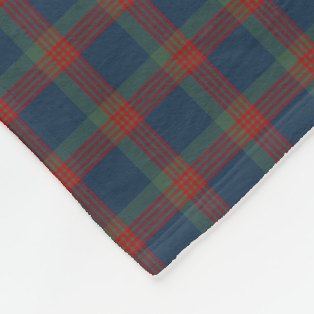 Couverture Polaire Wilson Clan Blue, Green et Red Tartan (Coin)