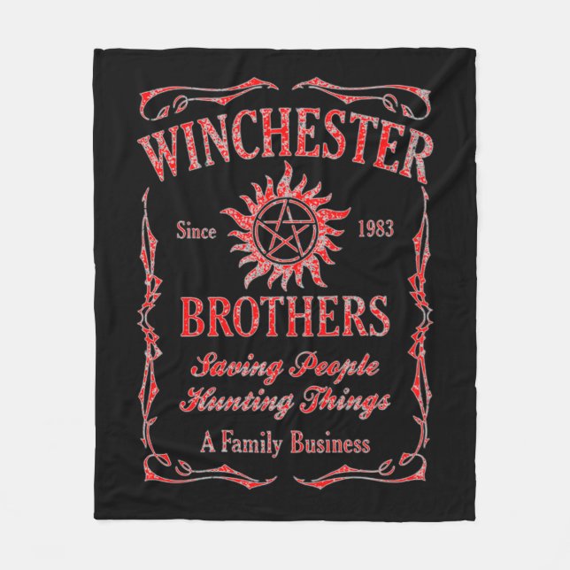 Couverture Polaire Winchester Brothers depuis 1983 (Rouge) (Devant)