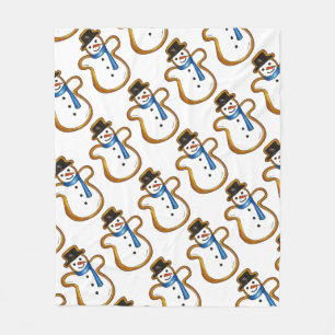 Couverture Polaire Winter Snow Man Snowman Noël Hanoukka Holiday