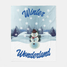 Winter Wonderland Fleece Blanche