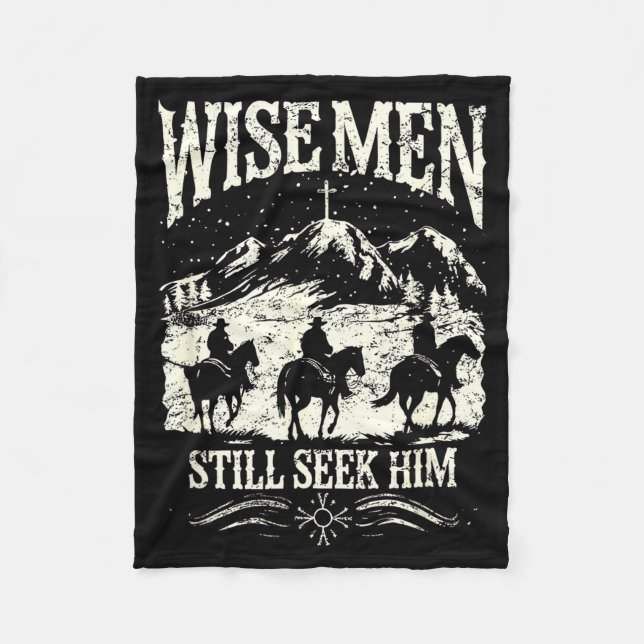 Couverture Polaire Wise Men Still Seek Him Christian Christmas Jesus  (Devant)