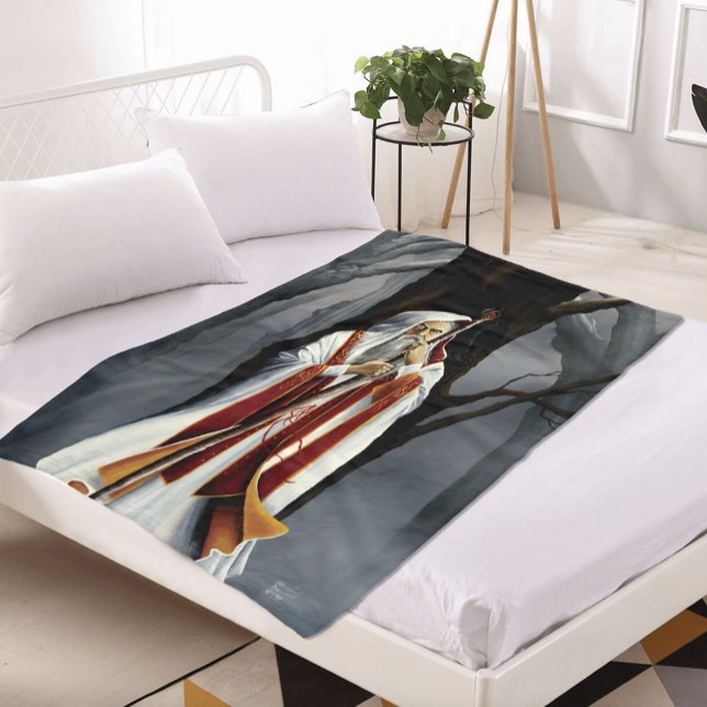 Couverture Polaire Wizard blanc (Créateur téléchargé)