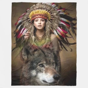 Couverture Polaire WOLF et INDIAN MADIEN