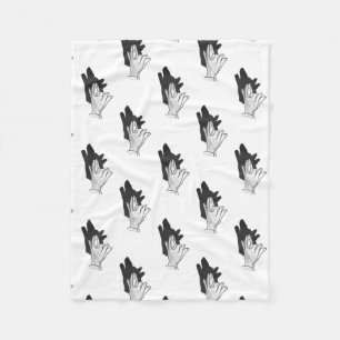 Couverture Polaire Wolf Silhouette