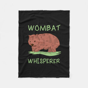 Couverture Polaire Wombat Whisperer