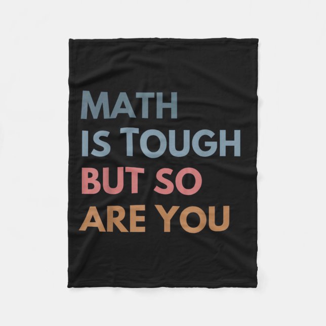 Couverture Polaire Women Math Is Tough But So Are You Math Teacher Ma (Devant)