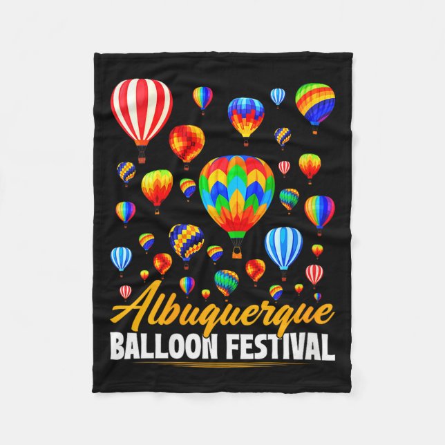 Couverture Polaire Womens Albuquerque Hot Air Balloon Festival Balloo (Devant)