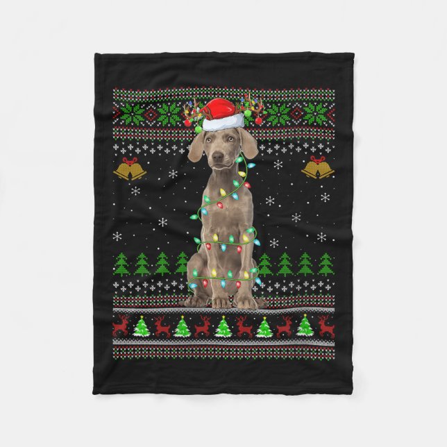 Couverture Polaire Womens Australian Cattle Dog Ugly Christmas Sweate (Devant)