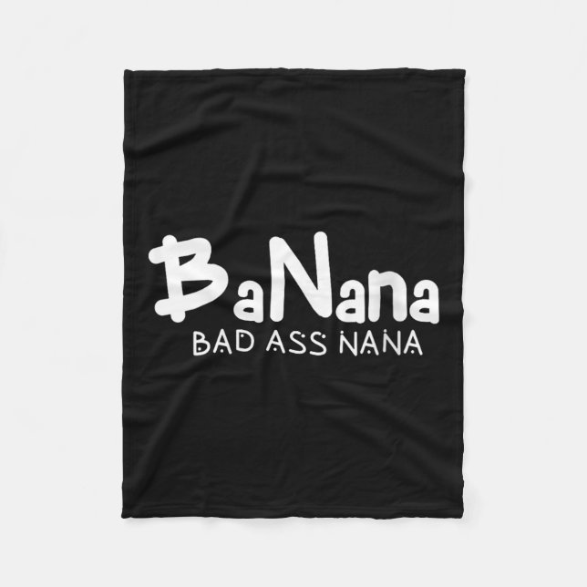 Couverture Polaire Womens Banana Bad Nana Funny Grandma Mom Family Qu (Devant)