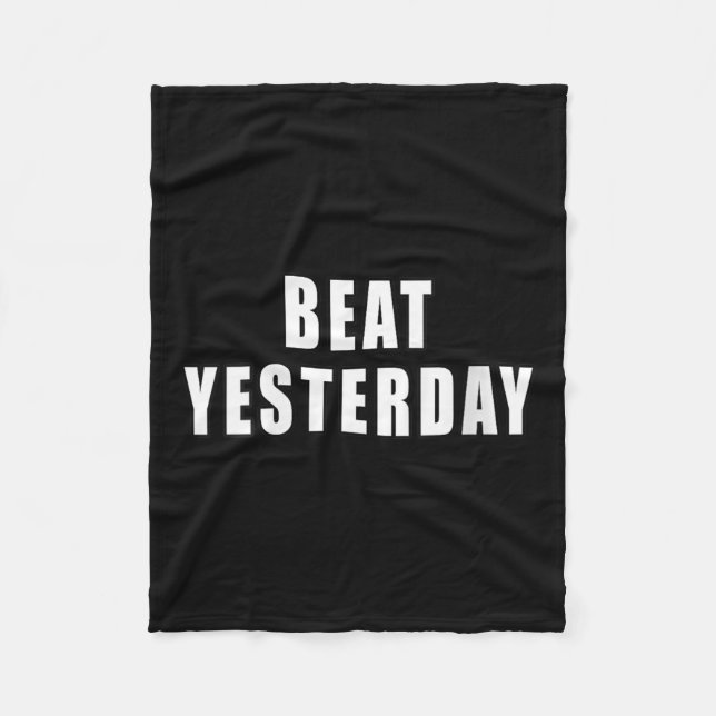 Couverture Polaire Womens Beat Yesterday Motivational Quotes V-neck  (Devant)