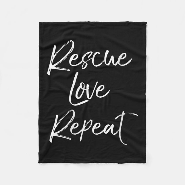 Couverture Polaire Womens Cute Dog Adoption Quote For Women Pet Rescu (Devant)