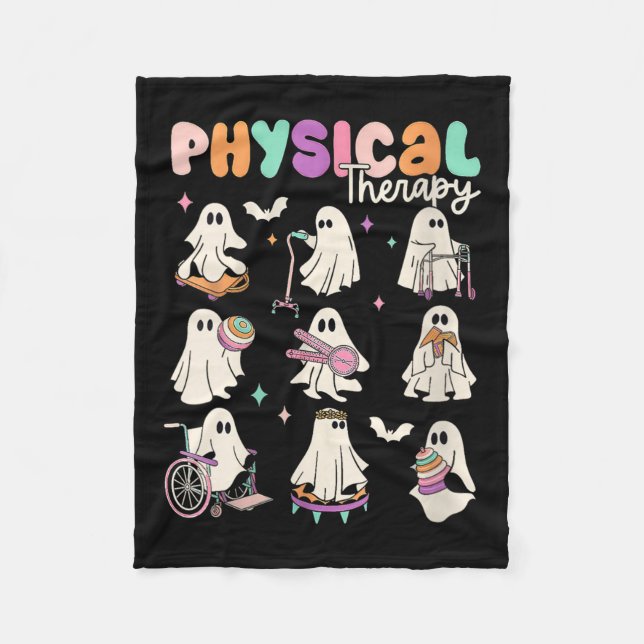 Couverture Polaire Womens Cute Ghost Physical Therapy Pt Physical The (Devant)