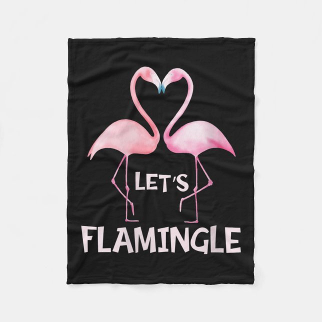 Couverture Polaire Womens Cute Let's Flamingle Nk Flamingo Summer Lov (Devant)