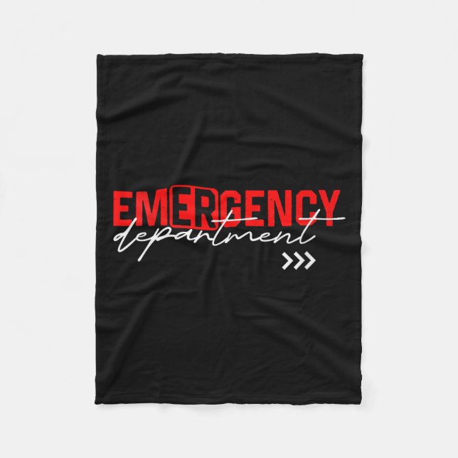 Couverture Polaire Womens Emergency Room Er Rn Nurse Nursing School H (Devant)