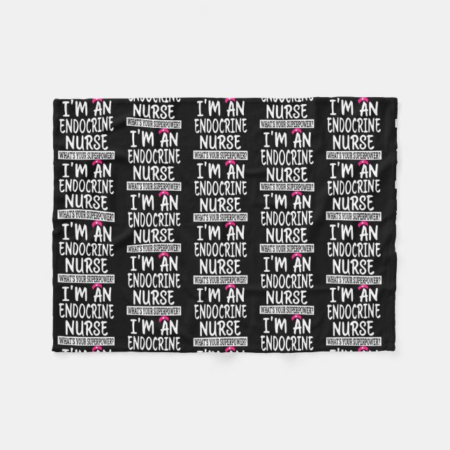 Couverture Polaire Womens Endocrine Nurse Funny Nursing School (Devant (Horizontal))