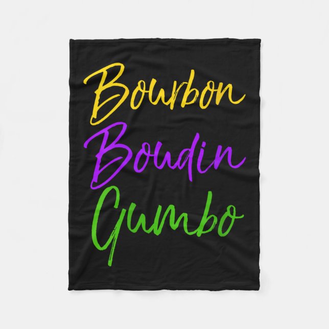 Couverture Polaire Womens Funny Mardi Gras Quote New Orleans Gift Bou (Devant)