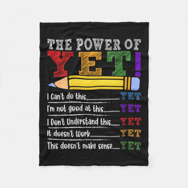 Couverture Polaire Womens Growth Mindset Teacher Motivational Sitive  (Devant)