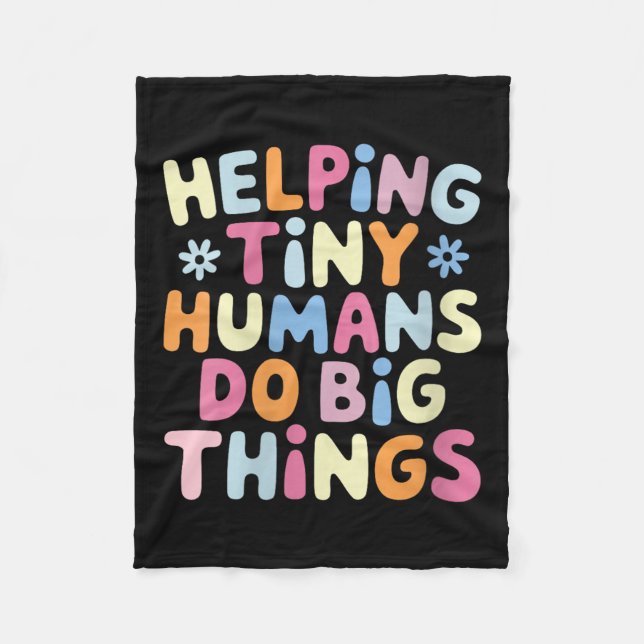 Couverture Polaire Womens Helng Tiny Humans Do Big Things Motivationa (Devant)