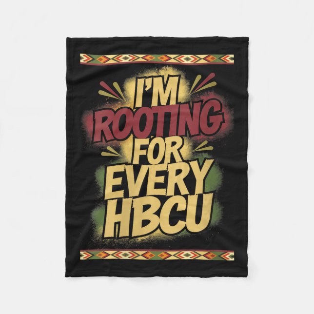 Couverture Polaire Womens I'm Rooting For Every Hbcu - Rooting Suprt  (Devant)