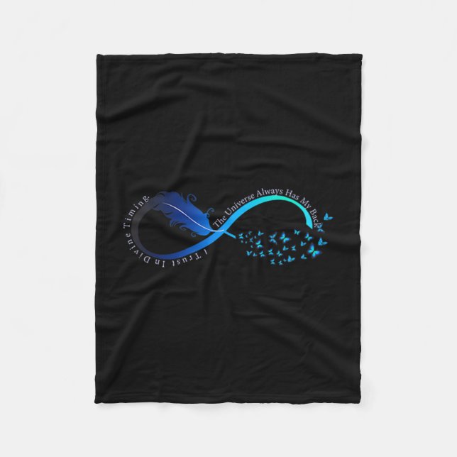 Couverture Polaire Womens Infinity Symbol Retro Forever Sitivity Moti (Devant)