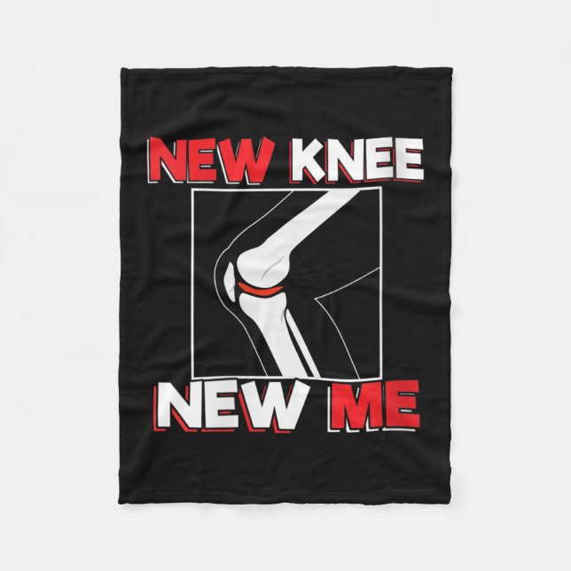 Couverture Polaire Womens Knee Surgery Recover Quote Gift - New Me V- (Devant)