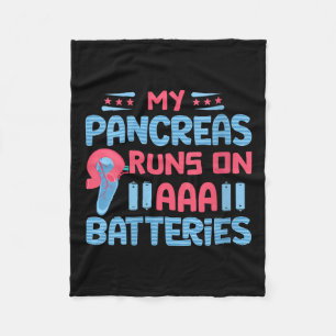 Couverture Polaire Womens My Pancreas Fonctionne Sur Les Batteries Aa