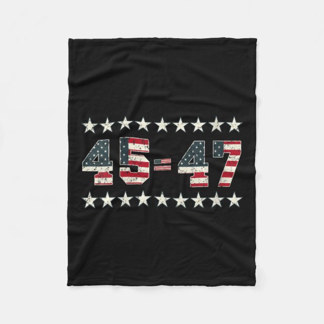 Couverture Polaire Womens Pro Trump 2024 45th Potus 45=47 Président 2 (Devant)